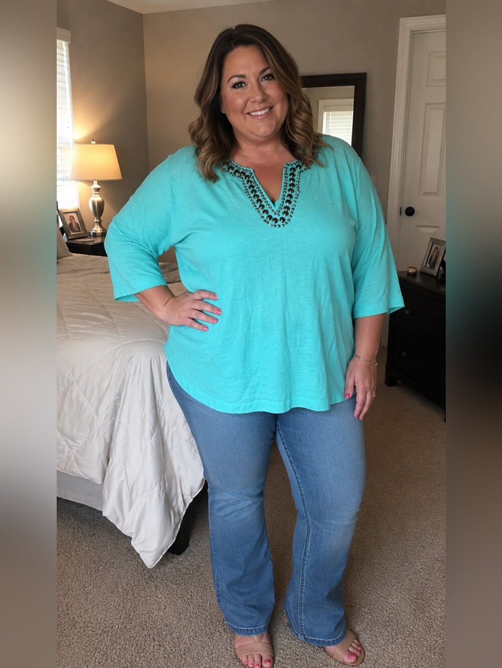 Cathy Daniels jeweled top